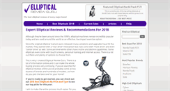 Desktop Screenshot of ellipticalreviewguru.com